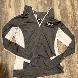 Victoria Secret Pink Quarter Zip Athletic Shirt